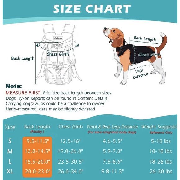 PetBonus Dog Carrier Backpack XL Grey Front Pet Carrier Hiking Cycling NWT - Picture 5 of 7